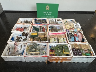 Customs seize smuggled high-value food worth HK$540,000