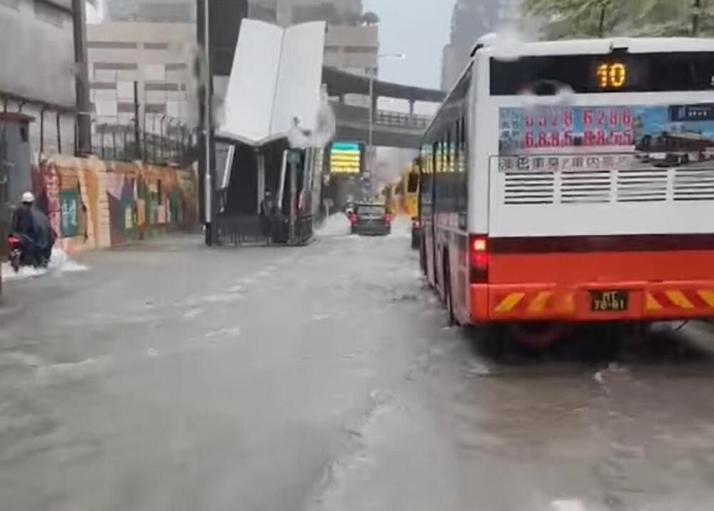 Macau sees multiple floods as red rain signal takes effect