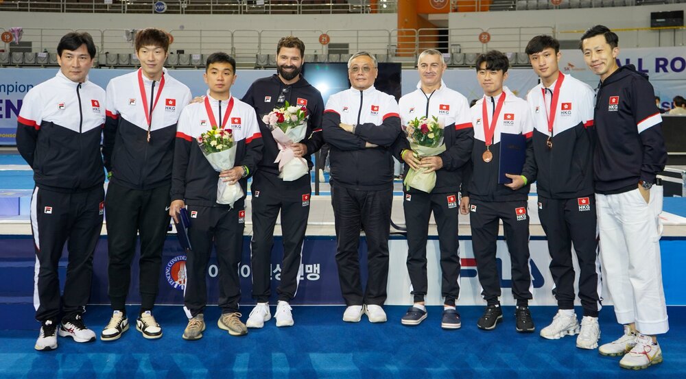 HK men's foil team finish Asian Championship with the best result ever