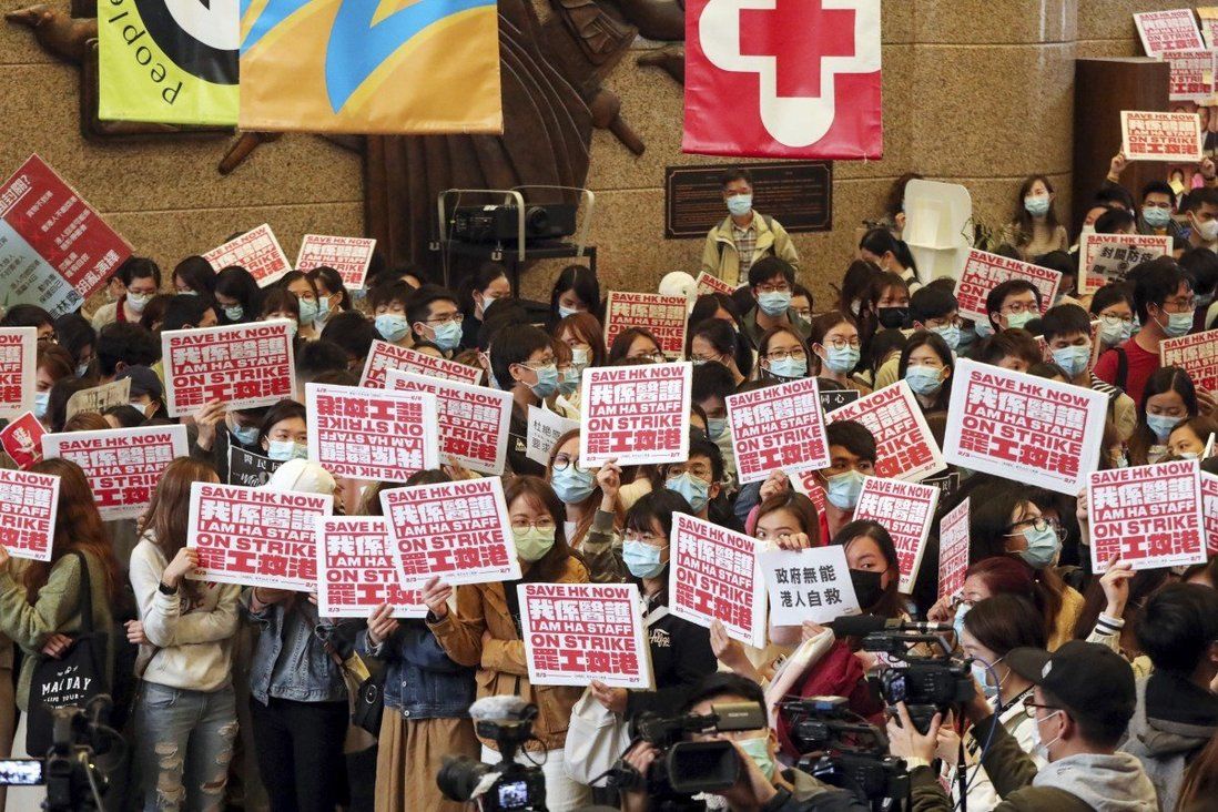 Hong Kong’s largest public healthcare workers union opts to dissolve