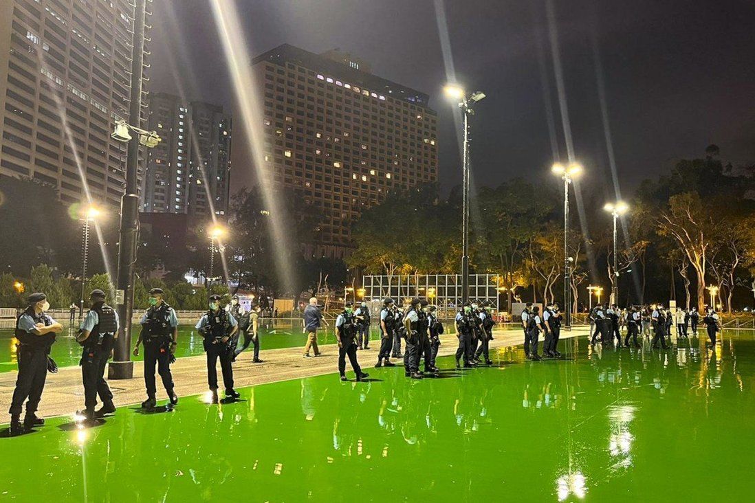 Parts of Hong Kong’s Victoria Park to close on June 4 after man held over online threats