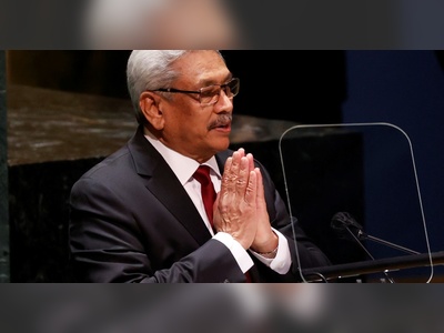 Rights group seeks arrest of ex-Sri Lanka president in Singapore