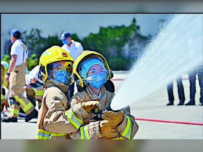 Teens get glimpse into work of firefighters