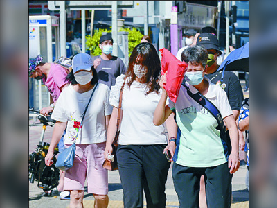 Sweltering heat hits Sheung Shui