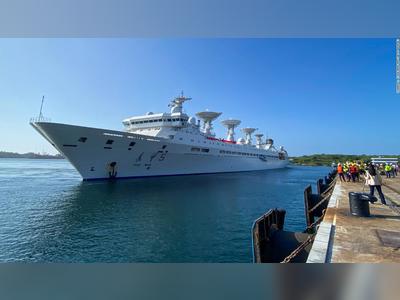 Chinese research ship Yuan Wang 5 docks at Sri Lanka's Hambantota port