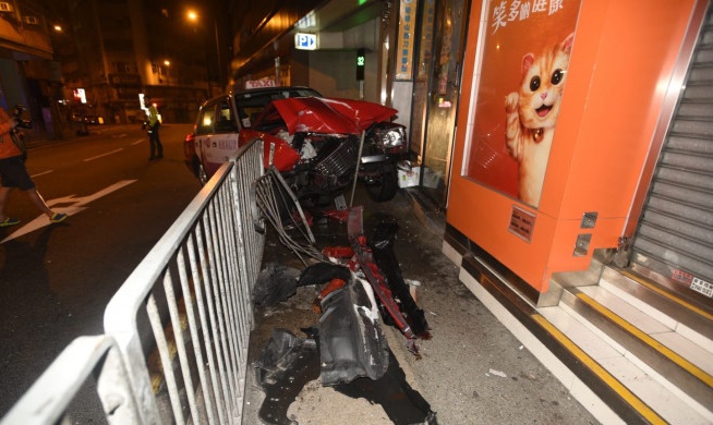 Wan Chai marked the place with the highest number of car accidents