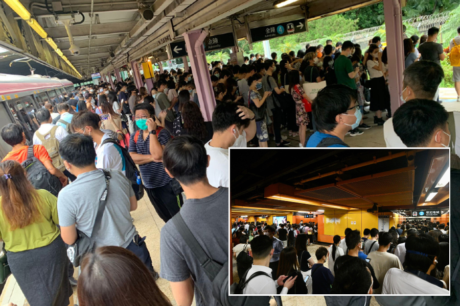 Public transport crowded as citizens return to work after typhoon