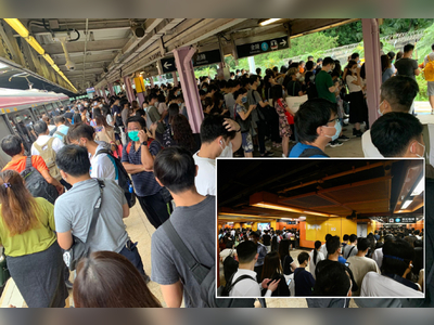 Public transport crowded as citizens return to work after typhoon