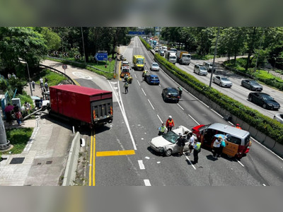 Lung Cheung Road reopens after six injured in five-car pile-up
