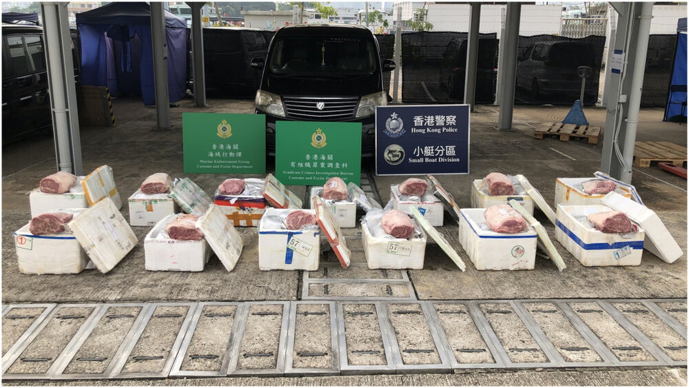 HK$2m smuggled Wagyu beef seized by Customs, one arrested