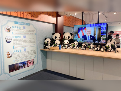 Pandas and Trump teach Hong Kong kids about national security crimes