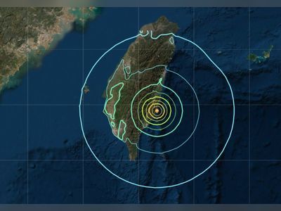 6.4 mag quake strikes southeast Taiwan, topples objects