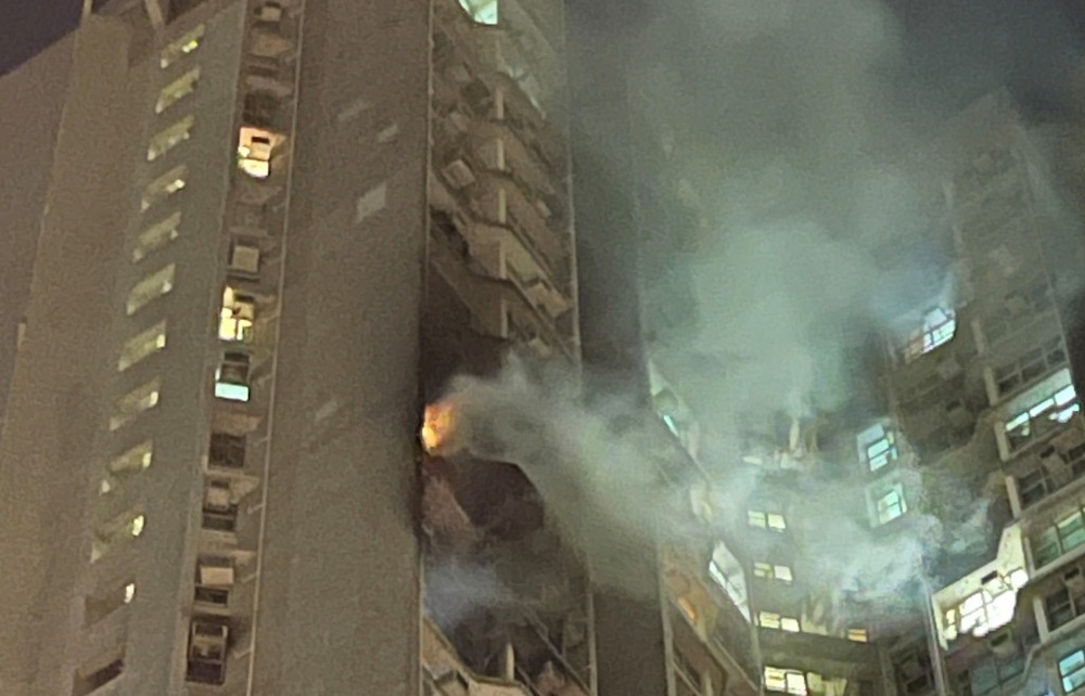 Three sent to hospital after early morning fire breaks out at Lam Tin flat