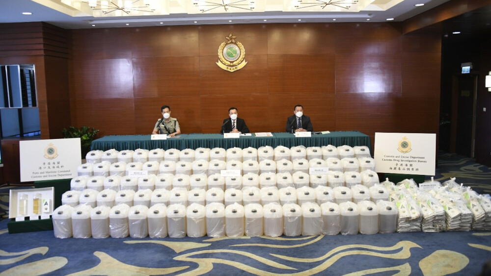 Customs seize 1.8 tons of meth in Hong Kong's record HK$1.1b drug bust