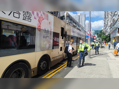 At least 7 injured as double-decker buses collide on Kwai Chung Road