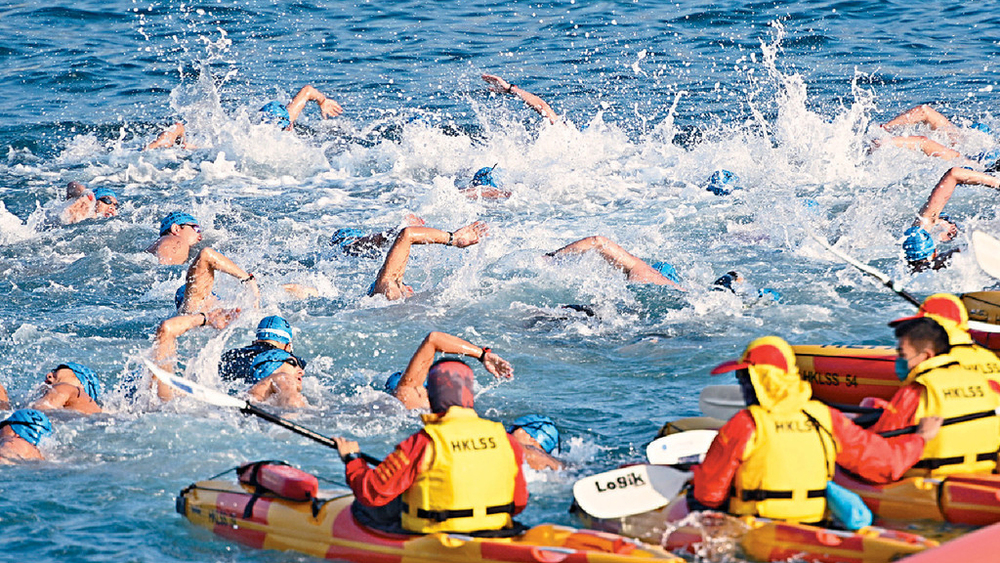 Victoria Harbour embraces 1,200 swimmers in race