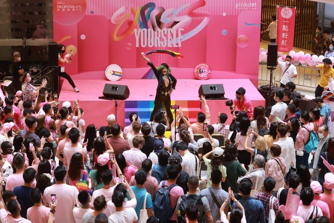 Same-sex couples put stress on inclusivity at Hong Kong’s Pink Dot festival