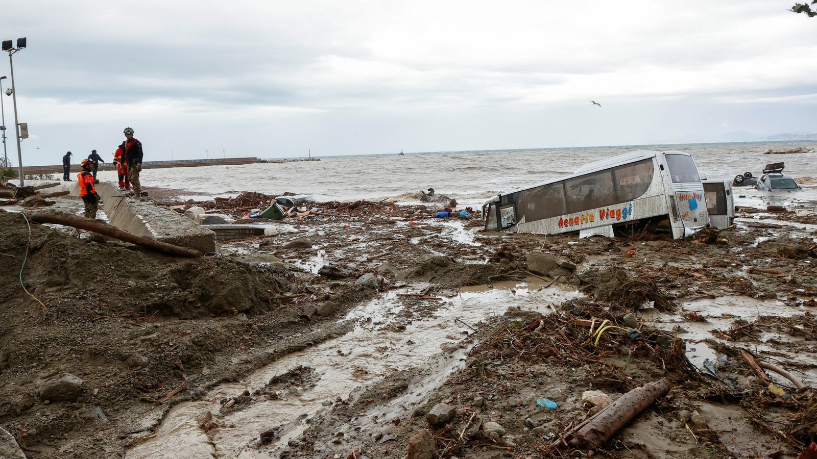 Landslide rips through Italian holiday island Ischia leaving dozens cut off