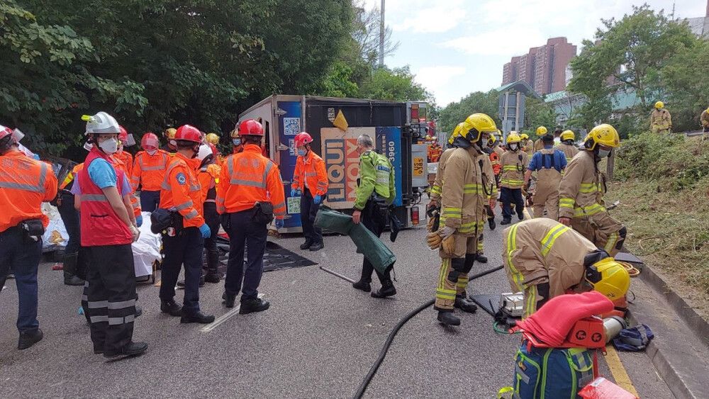 Young woman dies after being trapped underneath fallen truck in Tuen Mun