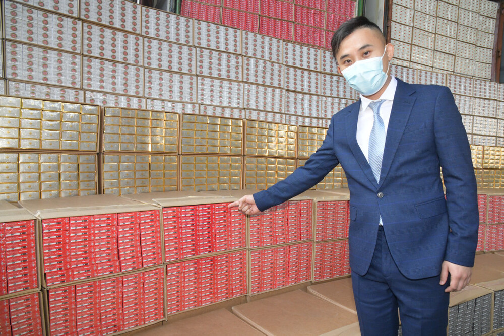 Three men arrested by customs in HK$150m illicit cigarette bust