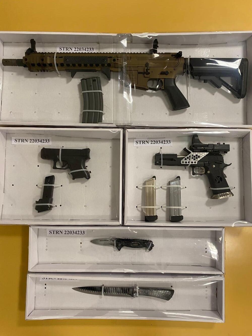 Hidden Sha Tin arsenal busted as police seize three imitation guns, arrest one