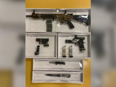 Hidden Sha Tin arsenal busted as police seize three imitation guns, arrest one