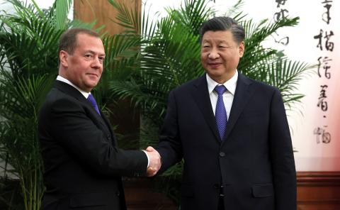 Russia’s Medvedev Meets China’s Xi in Beijing, Says Ukraine Conflict Discussed
