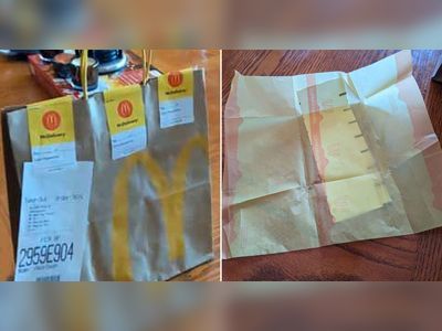 McDonald's delivers empty wrapper to man who unticked every item on his order
