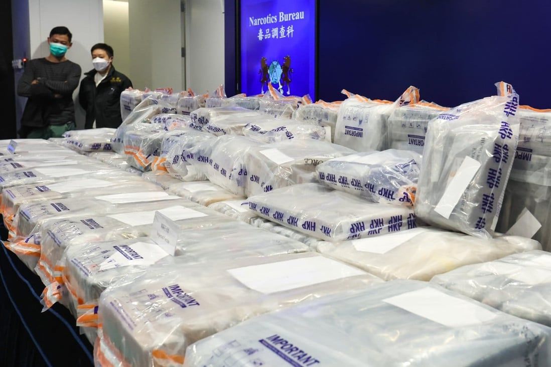 Cocaine worth HK$366 million found inside hole in ground at Hong Kong warehouse