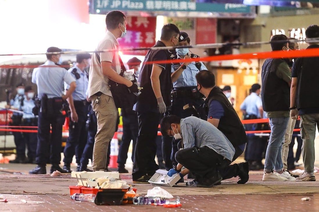 Hong Kong police officer has not returned to full duty over a year after attack