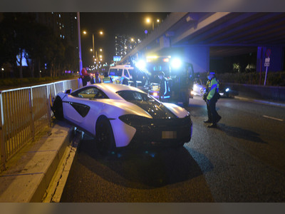 Man arrested for drunk driving after crashing Mclaren sports car