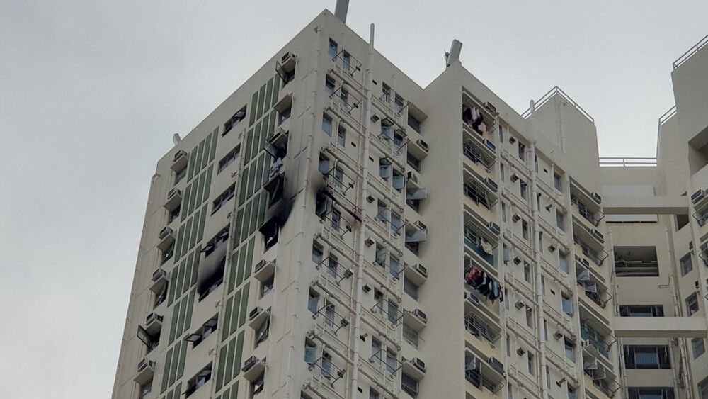 Elderly man sent to hospital after fire breaks out at Tin Shui Wai flat