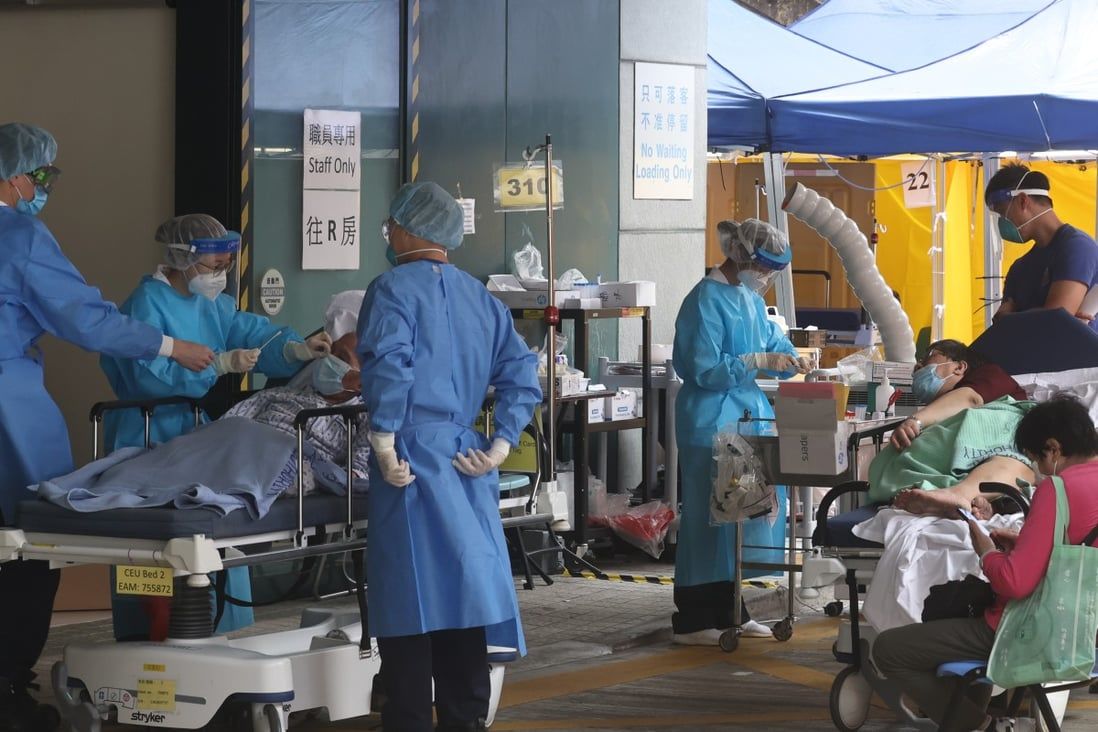Hong Kong hospital staff hailed for handling anxious callers amid Covid crisis