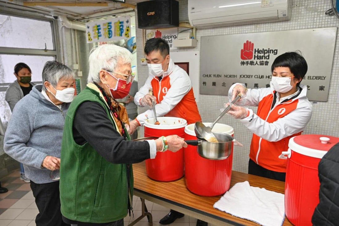 Charities, businesses hand out meals to Hong Kong’s poor for Lunar New Year holiday