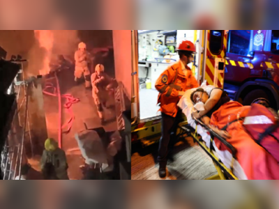 Fire breaks out in Yuen Long village house, mother and son hospitalised