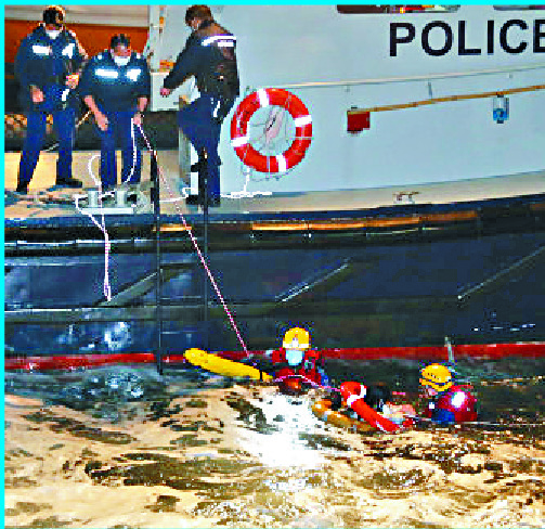 Rescue drama as woman jumps off pier after lovers' tiff