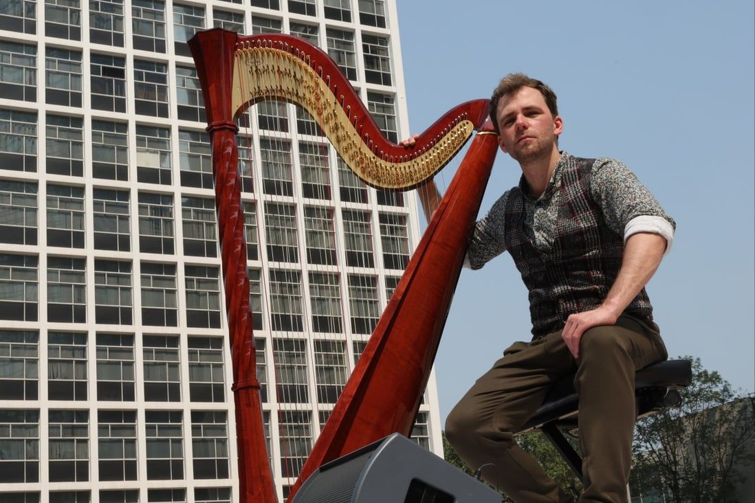 Russian harpist stages Hong Kong concert to mark anniversary of Ukraine war