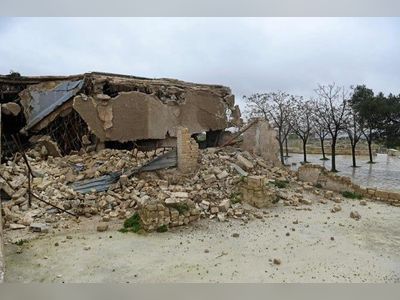 Quake damages ancient citadel in Syria’s Aleppo