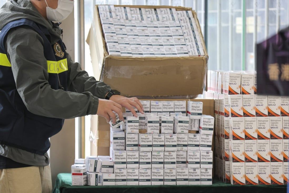 Hong Kong customs seizes HK$15 million worth of Covid-19 drugs, arrests 20