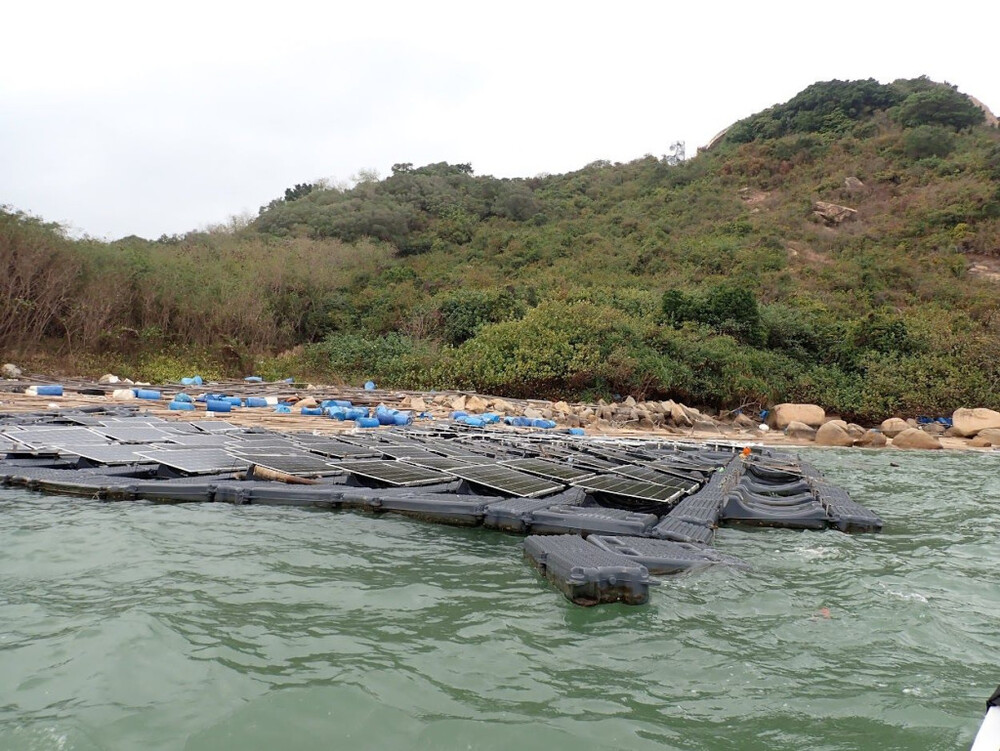 Mysterious solar panels found drifting in the sea near Hong Kong Airport