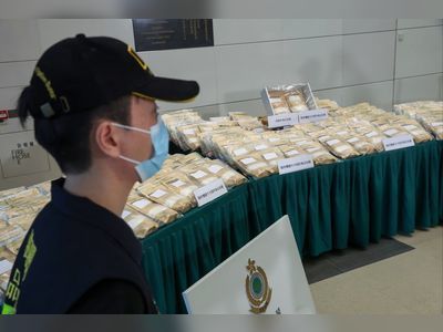 Hong Kong customs seized 7 tonnes of narcotics in 2022, warns of drug cartel team up