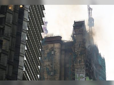 Fire hits Hong Kong skyscraper being built on site of old Mariners’ Club