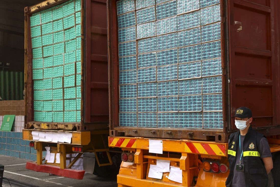 Hong Kong customs seizes HK$200 million in contraband cigarettes post-budget