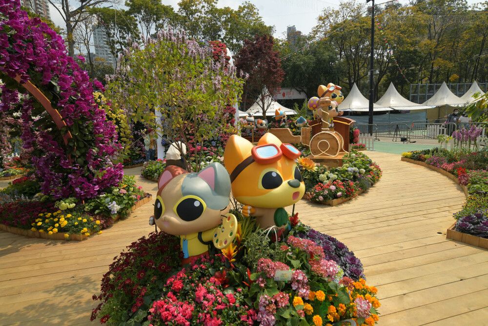 Hong Kong Flower Show returns to Victoria Park after Covid hiatus
