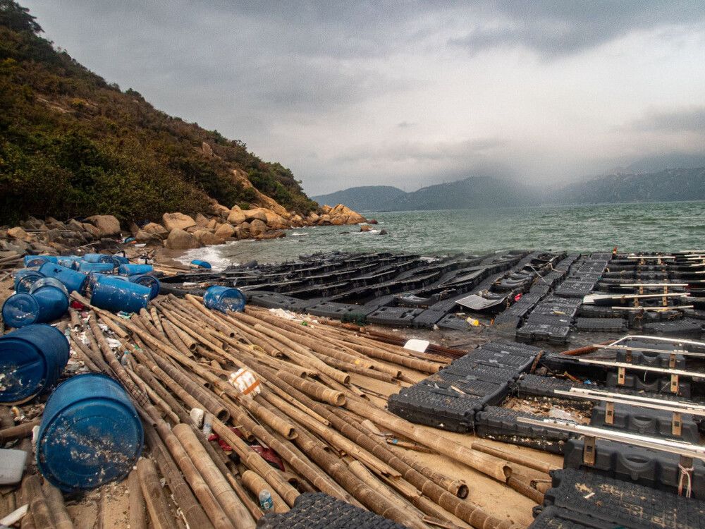 Mysterious solar panels found drifting in the sea near Hong Kong Airport