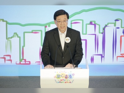 John Lee tells citizens to buy and eat all they want as Happy Hong Kong campaign begins