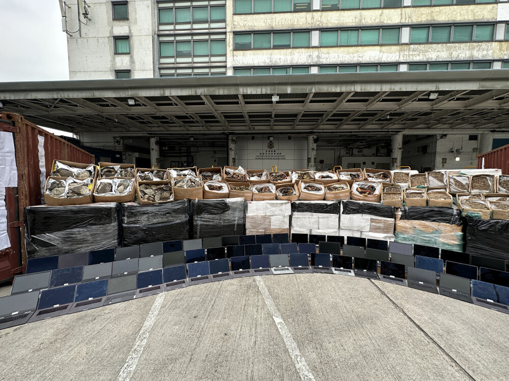 Two arrested as customs seize smuggled goods worth HK$11m on river trade boat