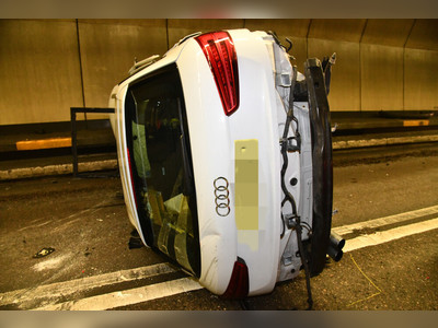 Actor Jimmy Wong among four injured as Audi crashes into two taxis in Cross-Harbour Tunnel