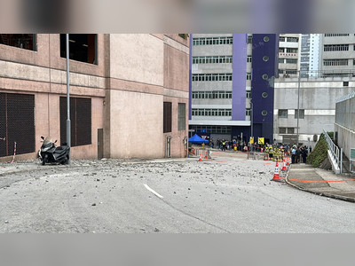 Chunk of concrete falls off Kwai Chung industrial building, two injured