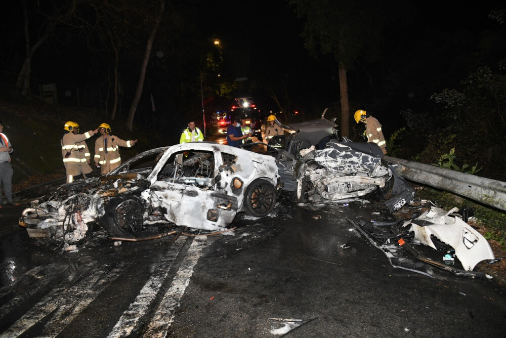 Four injured in a two-vehicle crash in Tai Po, one driver arrested